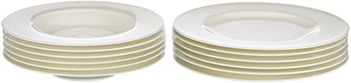 Villeroy & Boch Royal Servizio da Tavola per 6 Persone, Porcellana Premium, Bianco, 12 Pezzi