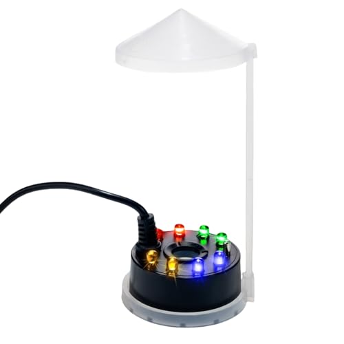 SSSTEXIM USB Mist Maker Fogger 8 LED Ultrasonic Cool Mist Fountain Humidifier for Halloween...