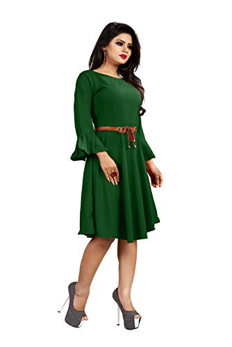Image of Women's Rayon Butterfly Sleeves Dresses