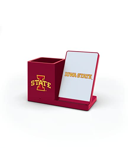 SOAR NCAA Wireless Cell Phone Charger and Desktop Organizer, Iowa State Cyclones