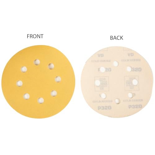 Image of Taparia 5 inch (125 mm) Velcro Disc,5 Pc x Grit 60, 100, 180, 320. Pack of 20