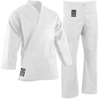 Pro Force 6oz. زي كاراتيه موحد تقليدي - أبيض ، 0000