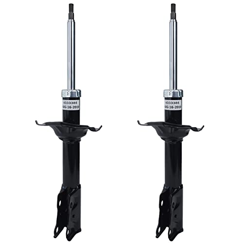 Image of Detroit Axle - Front 2pc Shock Absorbers for 04-06 Scion xA xB, 2 Shock Absorbers Assembly 2004 2005 2006 Replacement