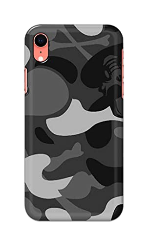 Image of Printed Hard Back Cover Case for Apple iPhone XR Back Cover (Army Pattern) -1302