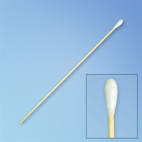Puritan Medical Premium 6" Sterile DNA-Free Standard Cotton Swab w/Wooden Handle - 25-806 1WC FDNA - Box of 100