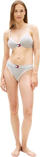 Tommy Hilfiger Rib Rp Triangle top de biquíni triangular preto para mulher 3