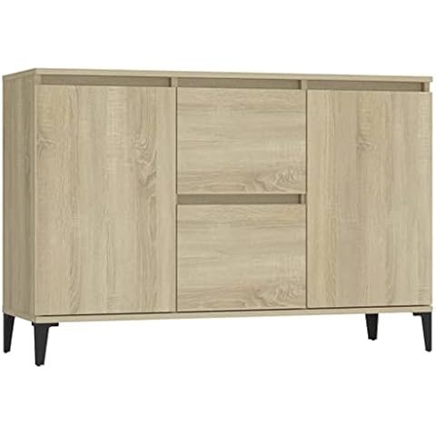 vidaXL Sonoma Oak Sideboard Storage Cabinet Cover