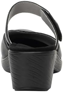 Alegria Women's Sydni Coal Leather Slip-On Wedge Clog Sandal 7-7.5 M US | Image 2