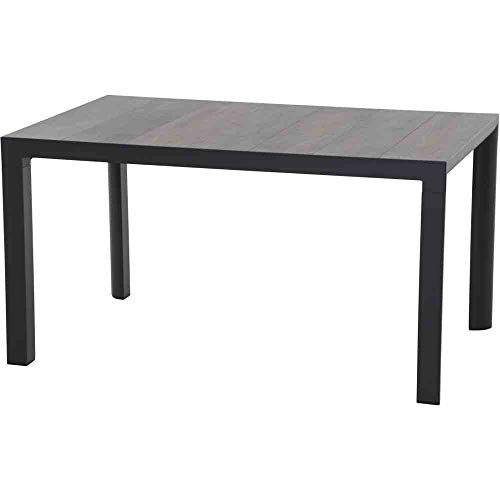 Silva Dining Tisch 160x90 matt anthrazit-Washed Grey