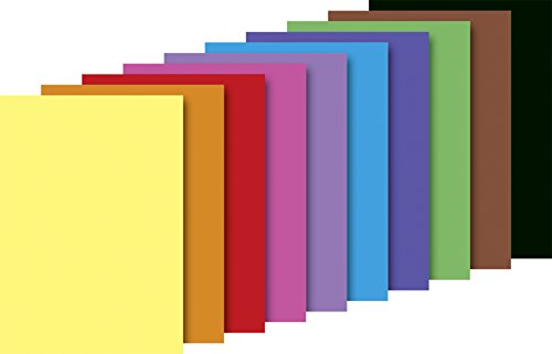 Heyda 2047125 Tonzeichenblock (A4, 130 g / m², 10 sheets) 10 colors, in 10 Farben sortiert, A4 130g/m² 20 Blatt - Image 4