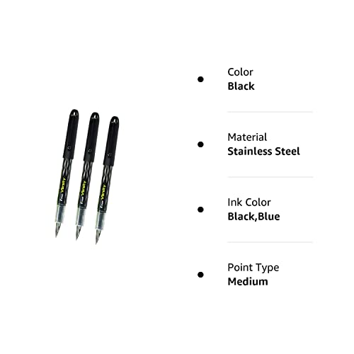 Pilot Varsity Disposable Fountain Pens, Black Ink (90010X3) #TOP2