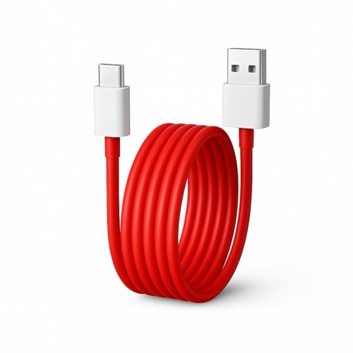 Image of One-Plus Original Fast USB to Type C SuperVooc /Dash Fast Charging Charger Cable Compatible with Oneplus 12 /12r /11 /11r /10r,10t,10,10 pro,9 Pro,8,8T,7t,7t Pro,6,Nord,4,3,2,2t,Ce2 Lite,Ce3 lite