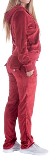 Image of LeeHanTon Womens Jogging Suits Sets Running Velour Outfit Zipper Warm Up 2 Pieces Hoodie and Pant Tracksuit