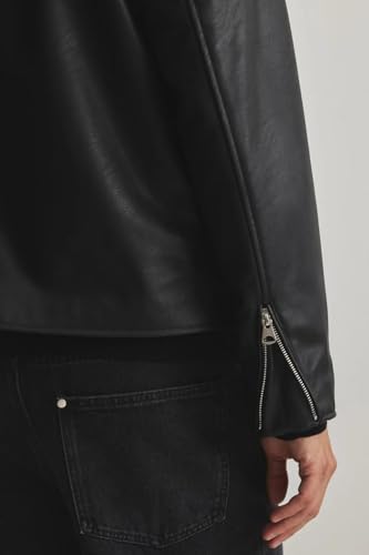 Image of Men's Black Jacket || Lightweight Outwear Jacket Biker Jacket for Man | Collared Zip-Up Classic Style
