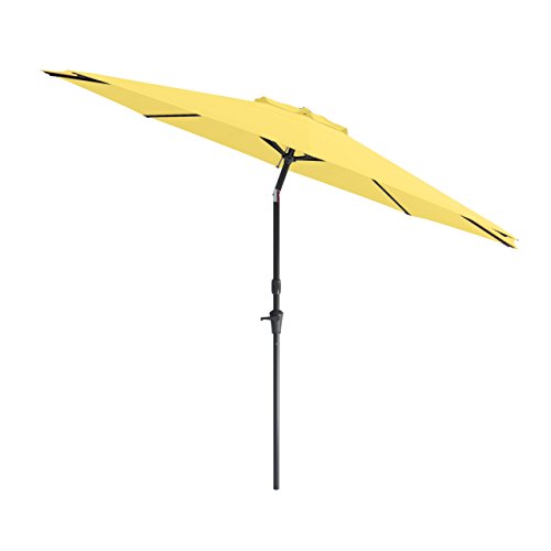 CorLiving PPU-711-U Patio Umbrella, Yellow