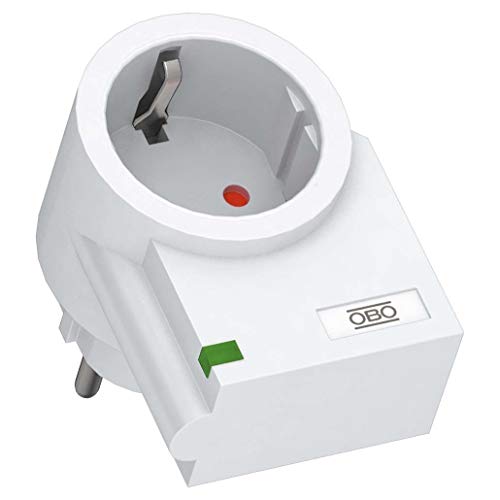 Preisvergleich Produktbild OBO Bettermann Vertr Feinschutz Schuko FC-D Zwischenstecker Geräteüberspannungsschutz für Energietechnik / Stromversorgung 4012195035053