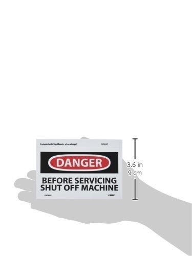 Panneau Danger Machine à Éteindre Autocollant Vinyle 5 Pcs - 4