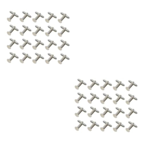 susiodeu 2 Set di Confezione da 20 basi per gemelli cabochon rotondi vuoti da 8 mm per gemelli formali fai-da-te, Tipo 1 2Insieme