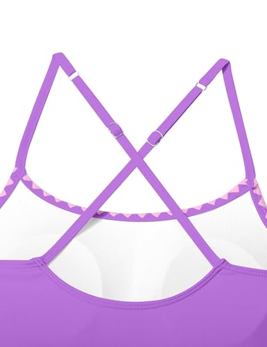 Image of Girls Swimsuit Ruffle Solid One Piece Bathing Suits 7-18 Years | Teen Bathing Suits for Girls Ruched Sleeveless Girls' Swimwear