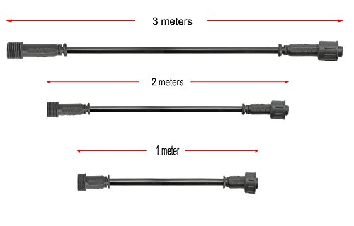 Fvtled Pack Of 5, 3M 9.84Ft 2Pin Extension Cable Wire With Male And Female Connectors At Both Ends Only Single Color Led Deck Light #TOP1