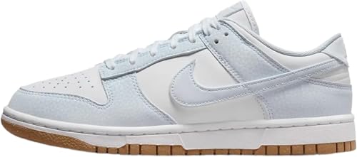 Nike Dunk Low Premium Next Nature Women's Shoes (FN6345-100, White/Gum Light Brown/Football Grey) Size 10