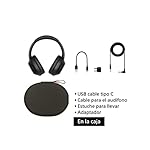 Sony WH-1000XM4 Wireless Premium Noise Canceling Overhead Headphones - 30hr Battery Life, Over Ear Style with Mic for Phone-Call and Alexa Voice Control - Black International Version - Image 5