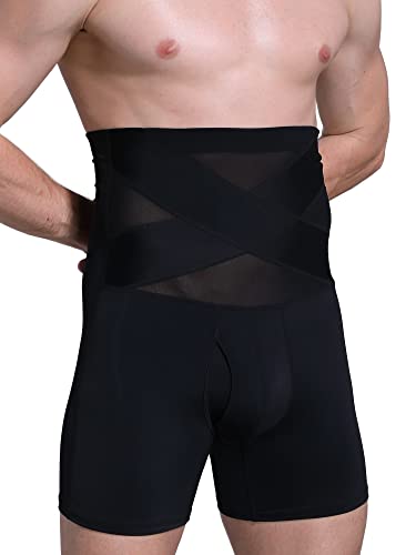 Men Tummy Control Shorts High Waist Slimming Underwear Body Shapewear Belly Girdle Shaper Leg Boxer Briefs