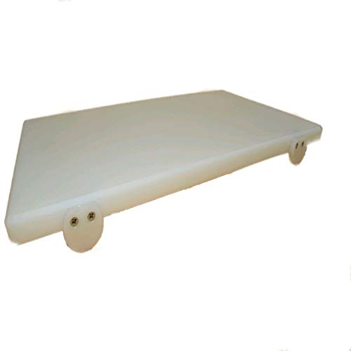 MCM service srl Tagliere in polietilene Professionale Bianco 80x40x2 Fermi Made in Italy