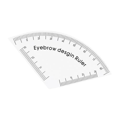 Regla de cejas plantilla ajustable para cejas, buscador de herramientas para cejas perfectamente equilibradas para diferentes estilos de maquillaje plantilla de plástico
