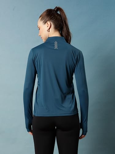 Image of PUMP'D Women's Jacket | Slim Fit | Thumb Hole Open Sleeve | With zipper | Perfect for workout