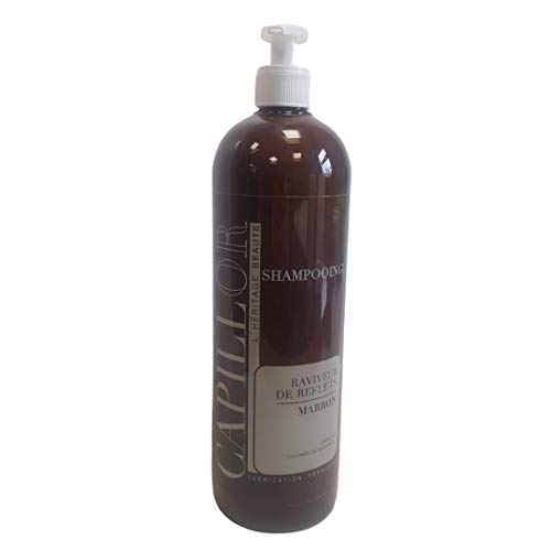 Capillor Shampooing Raviveur Marron - Pour cheveux naturels ou colorés - 1L
