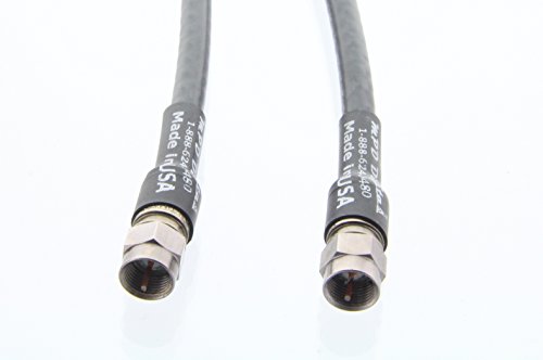 RG-11 USA Made Coax Cable with F Digital Video/Audio connectors | High Definition RG11 Video HD and Scanner and RX and Discone Antenna coaxial Cable (5 ft)