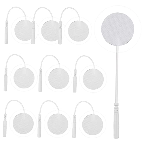 GARVALON De Almohadillas De Electrodos Profesionales Redondas De Para Masaje Multifuncional Ideal Para Aliviar Dolores Musculares y Relajación