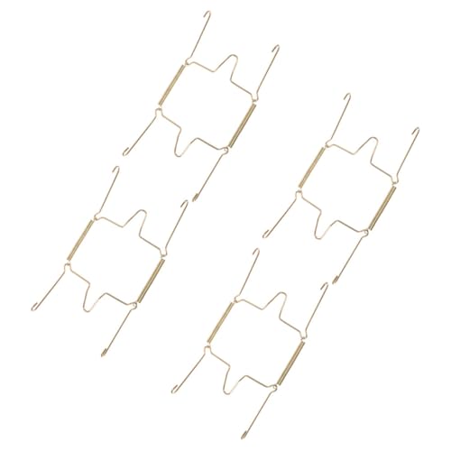 FUNOMOCYA Stainless Steel Plate Hangers for Kitchen 4pcs U-shaped Spring Hooks Decorative Plate Rack Easy to Install