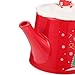 HOLIDYOYO Tetera Cerámica Navidad Set Tetera y Taza Decorativos Resistente al Calor Capacidad Media Diseño Ahorra Espacio para Té Fiestas Navideñas Imagen de HOLIDYOYO Tetera Cerámica Navidad Set Tetera y Taza Decorativos Resistente al Calor Capacidad Media Diseño Ahorra Espacio para Té Fiestas Navideñas
