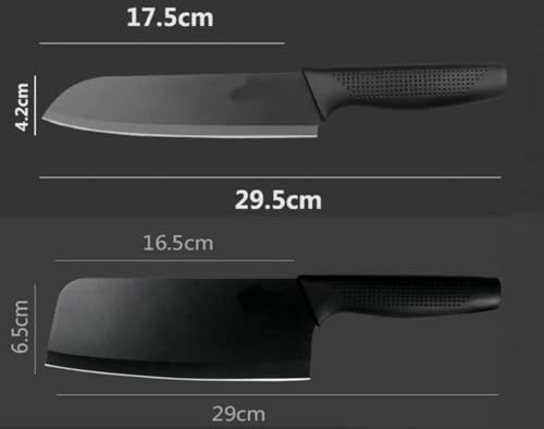 Image of Cheft - Kitchen Knife Set of 2, Stainless Steel - Heavy Duty Blade, Professional Butcher Chopper for Home Kitchen and Restaurant (Chef Knife + Butcher Knife Pack 2)