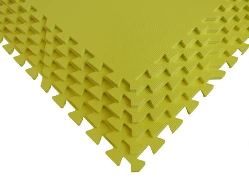 Square Brands Interlocking Foam Floor Tiles para MMA y Gimnasio en Casa | Alfombras de Espuma en Puzzle | Tapete de Ejercicio de 3/8" de Grosor miniatura 1