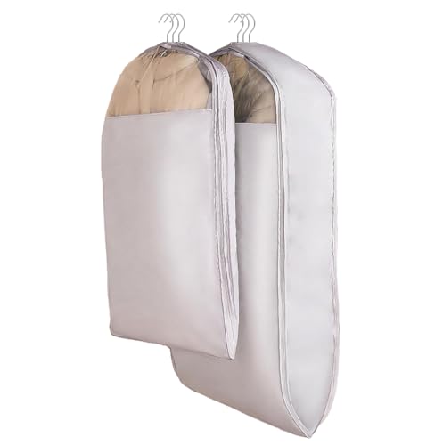 Innovativo Design a Compressione Automatica: Una volta riempito di vestiti, premere il sacchetti di compressione e stringere la cerniera per ottimizzare immediatamente il 40% dello spazio senza aspirare, mentre le cerniere metalliche di marca assicurano un lavoro duraturo per i sacchetti per indumenti a compressione automatica.