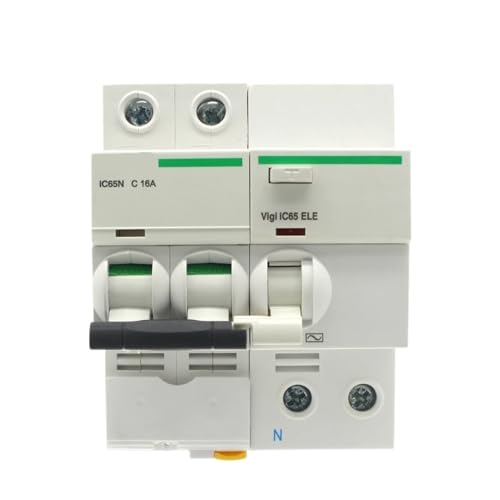 Image of IC65N 2P Double Pole C16A 30MA Type AC230 V 50Hz Leakage Residua Circuit Breaker Over Current Protection RCBO(16A)