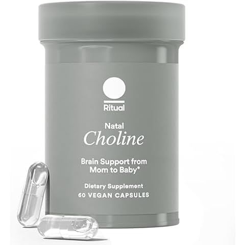 Ritual Natal Choline Supplement, 550mg, Supports Baby’s Cognitive Function When Taken During Pregnancy and Choline Content in Breastmilk*, 30 Day Supply Cover