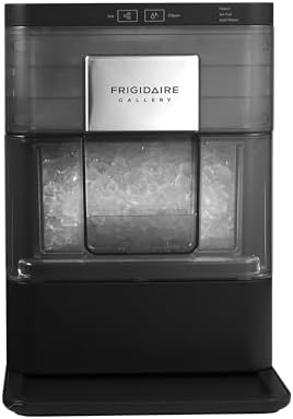 FRIGIDAIRE Gallery Countertop Crunchy Chewable Nugget Ice Maker, 44lbs per Day, Auto Self Cleaning, 2.0 Gen, Black