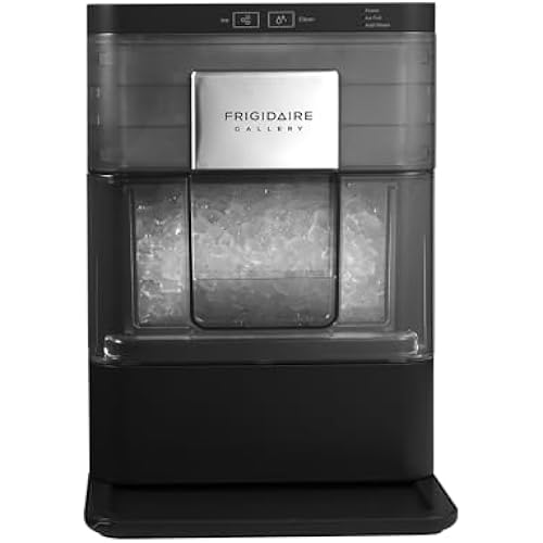 FRIGIDAIRE Gallery Countertop Crunchy Chewable Nugget Ice Maker, 44lbs per Day, Auto Self Cleaning, 2.0 Gen, Black