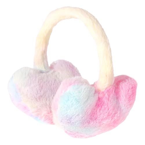 BTHRORO Winter Ear Muffs for Women Girls Cute Love Earmuffs Warmers Winter Outdoor Earmuffs Adjustable Ear Covers Headband