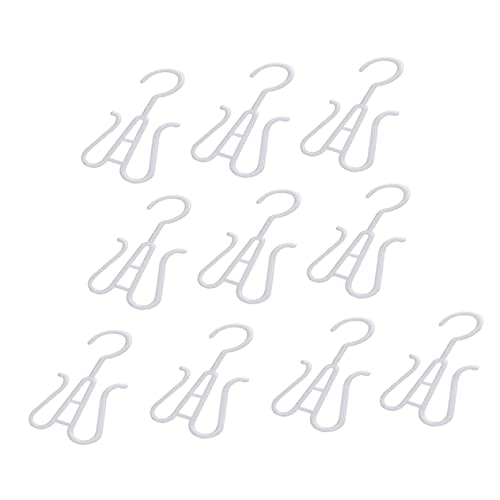 Cabilock 10Pcs Sturdy Plastic Shoes Hanger Shoe Organizers with Strong Load Bearing Capacity for Closet Storage for Sandals and Slippers