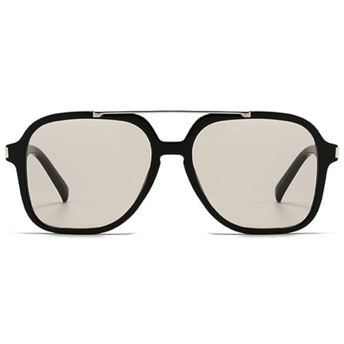 Fashion Pilot Sunglasses Women Retro Square Sunglasses Female Double Bridge 70s Shades UV Protection Eyewear2