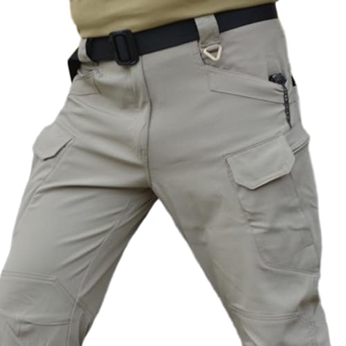 Men's Tactical Cargo Pants Casual Work Pants Multi-Pocket Lightweight Outdoor Hiking Cargo Trousers3