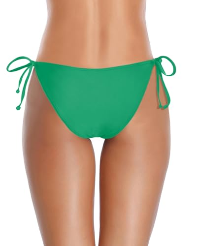 Image of Holipick Bikini Bottoms for Women String Bathing Suit Bottom with Moderate Coverage Low Waist Swim Bottom