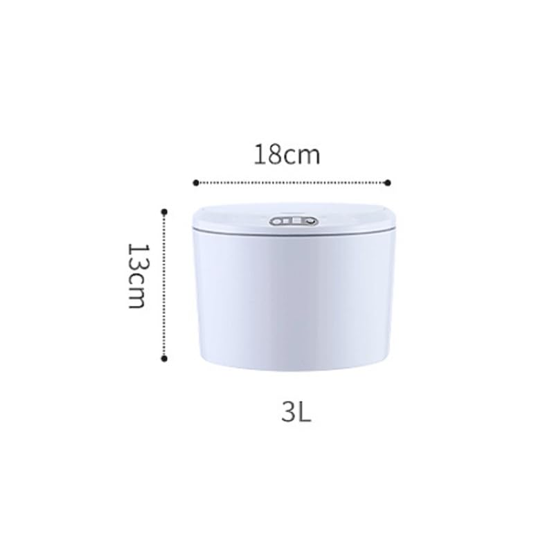 Smart Desktop Trash Bin Storage Box Dormitory Office Snack Tissue ABS Material