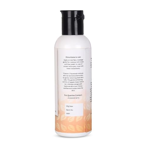 Image of Vitamin C Face Wash for Brightening Skin Care | Gentle Cleanser for Dull, Uneven Skin Tone | Helps Remove Dirt, Improve Texture & Fresh Glow | Cleanser for Smooth Feel, Radiant Look
