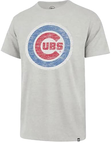 Image of 47 Brand MLB Men's Team Color Distressed Imprint Primary Logo Short Sleeve Baseball T-Shirt